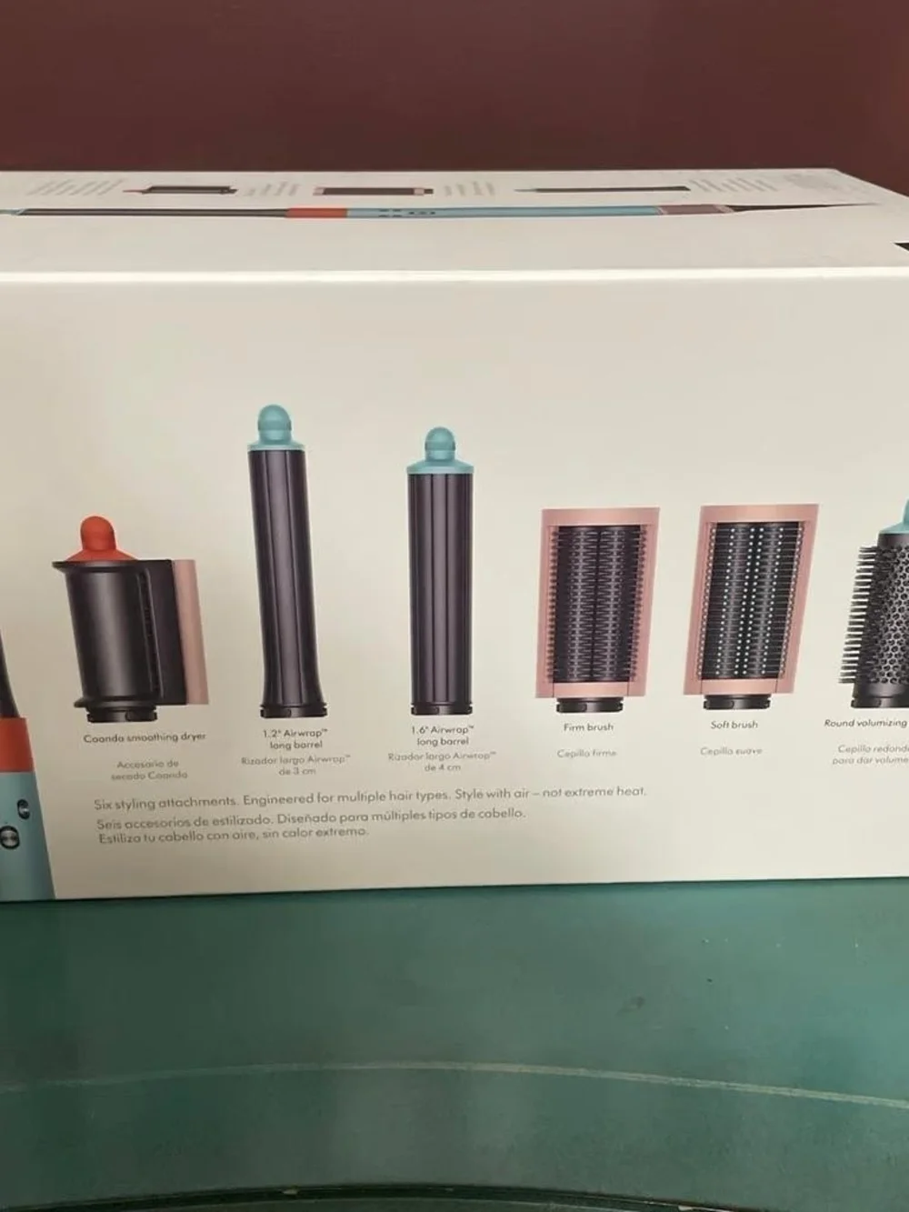 Dyson Airwrap Complete Long in Turquoise and Coral
